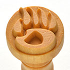 MKM Bear Paw (2.5cm) wood stamp